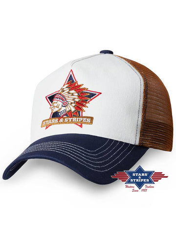 Stars & Stripes Truckercap Indian - Salathé Jeans & Army Shop AG