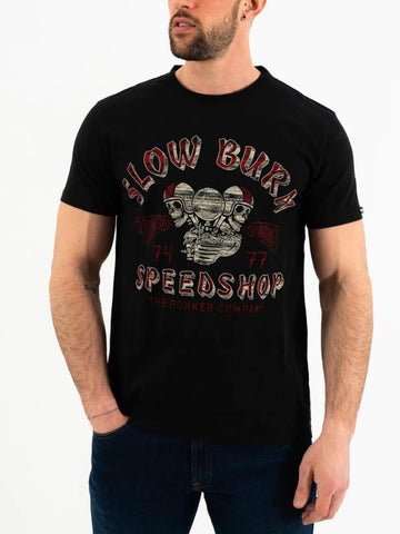 The Rokker Company T-Shirt Slow Burn Black - Salathé Jeans & Army Shop AG