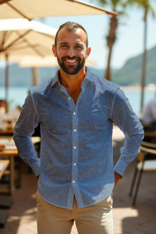 Manilo Herren Freizeithemd